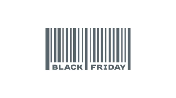 Barcode Labeled Black Friday — Free Stock Photo