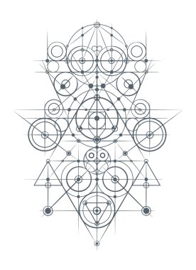 Soyut geometrik kompozisyon