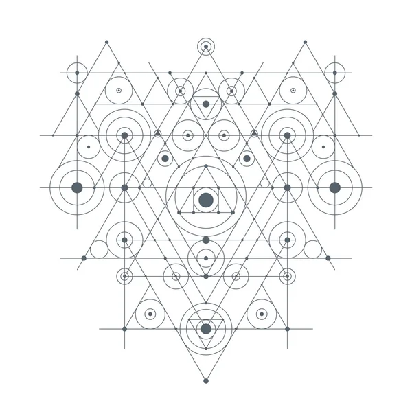 Composizione geometrica astratta — Vettoriale Stock