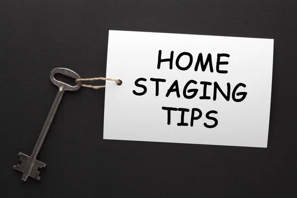 Home Staging Tips Message Key — Stock Photo, Image