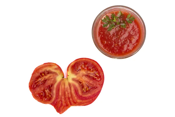 Salsa de tomate ketchup aislada en blanco —  Fotos de Stock