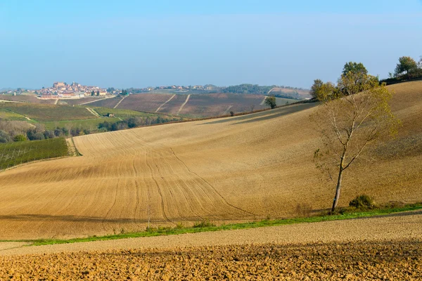 Vista rural de las colinas de Monferrato — Foto de Stock