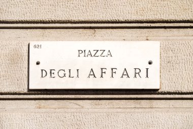 Piazza Affari kentsel Teğmen yakınındaki İtalyan borsa