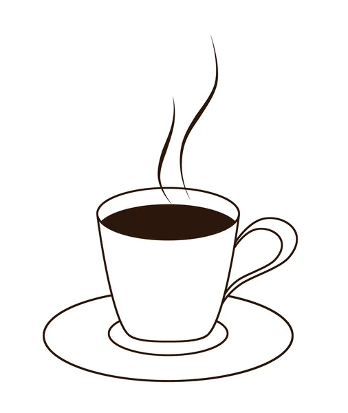 Copa de bebida caliente (café, té, etc. ) —  Fotos de Stock