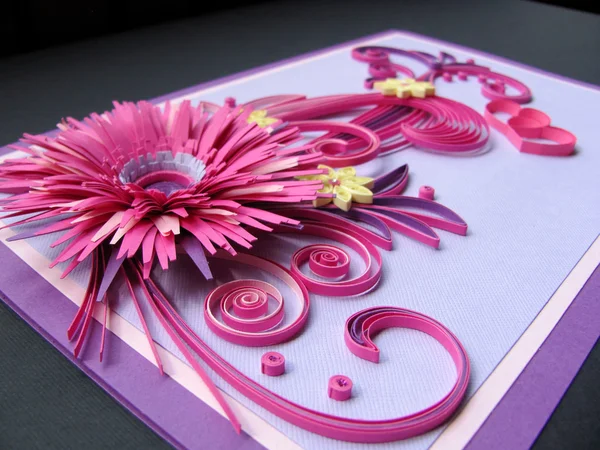 Carta quilling carta — Foto Stock