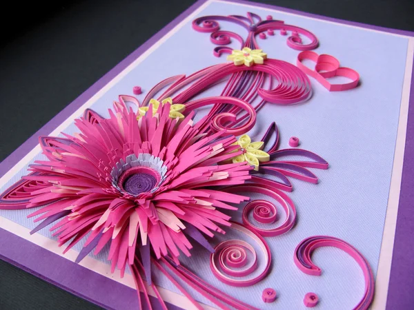 Carta quilling carta — Foto Stock