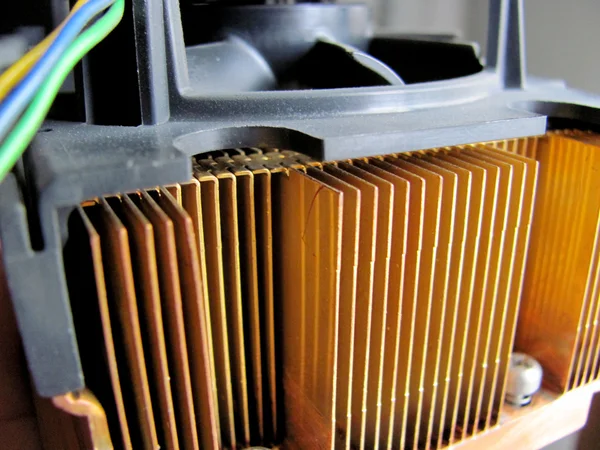 Охладитель процессора компьютера — стоковое фото