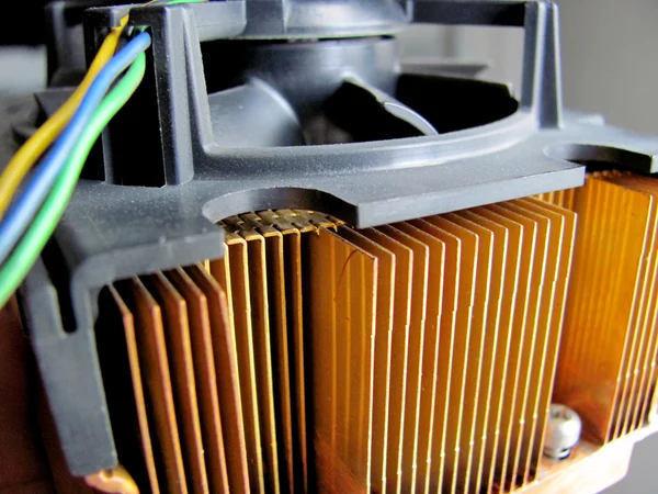 Охладитель процессора компьютера — стоковое фото