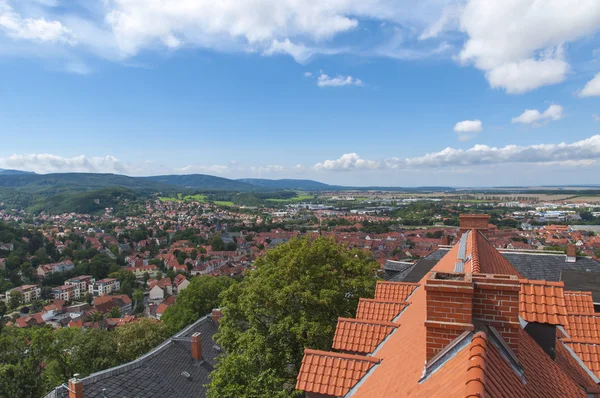 Panoráma města a střechy, Německo. — Stock fotografie