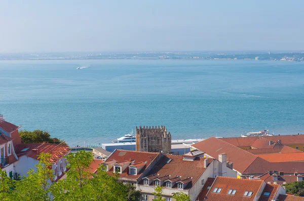 Prachtig uitzicht van Saint George Castle, Portugal. — Stockfoto