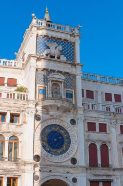 Astronomik Saat'in meydanında San Marco, Venedik.