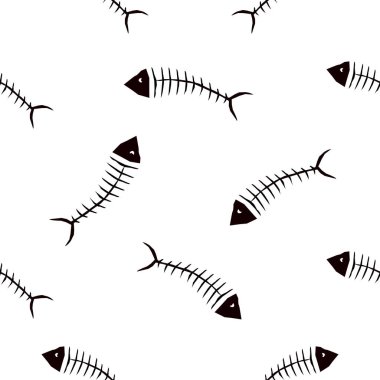 Dekorasyon için vektör balık kemiği deseni