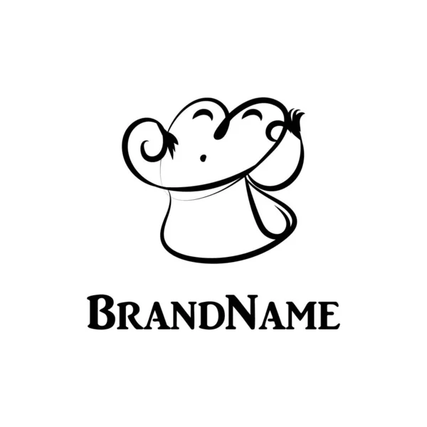 Dekorasyon ve tasarım için yaratıcı çantalı vektör logosu