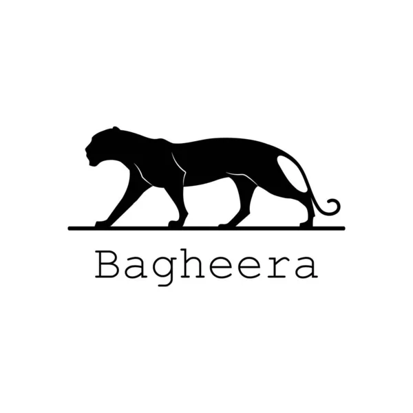 Dekorasyon ve tasarım için siyah panter vektör logosu