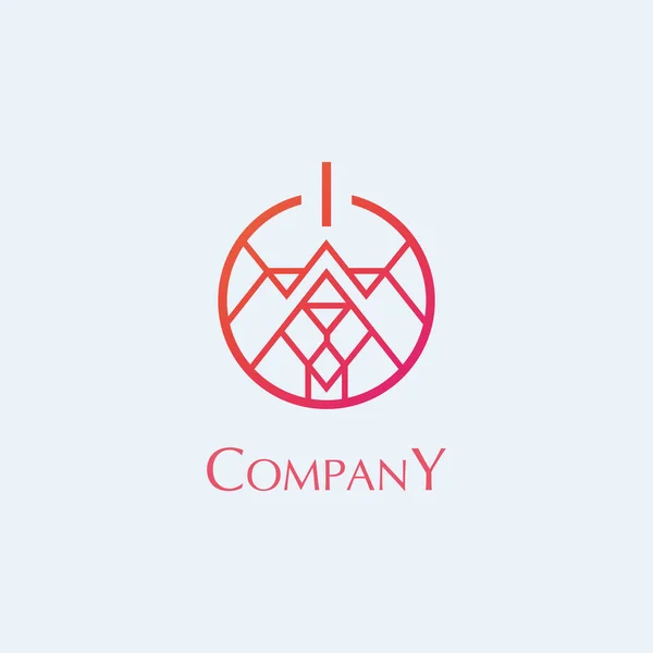 Süsleme ve tasarım için aslanlı vektör logosu