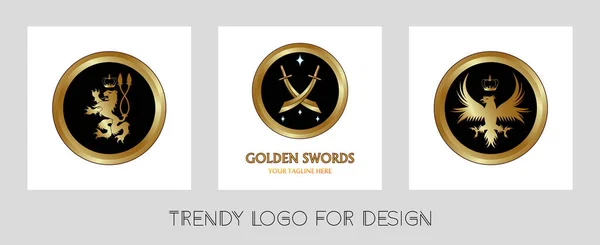 Tasarım için 3 trend vektör logosu