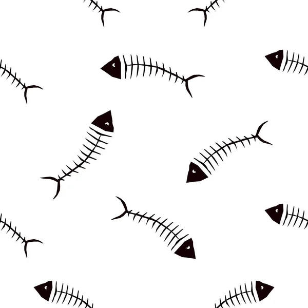 Dekorasyon için vektör balık kemiği deseni