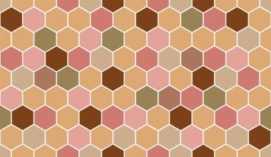 Tasarım tekstil ve arkaplanları için bal peteği vektör deseni