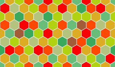 Tasarım tekstil ve arkaplanları için bal peteği vektör deseni