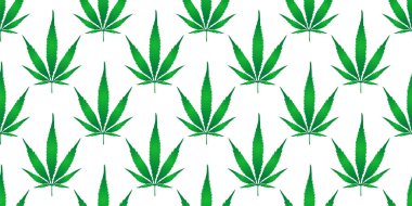 Kenevir yaprağının vektör görüntüsü. Esrar yaprağı deseni