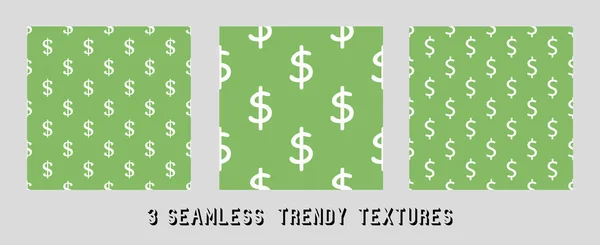 Yeşil arkaplandaki dolar işaretinin vektör görüntüsü. Vektör dolar sembolü deseni