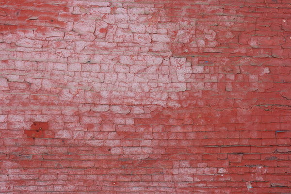 Old cracked red paint background