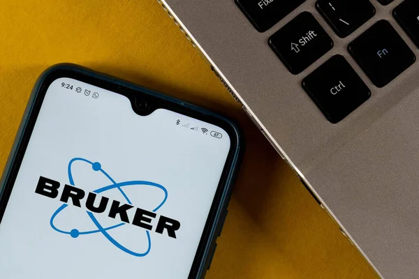 Oktober 2020 Brasil Dalam Gambar Foto Ini Logo Bruker Corporation — Stok Foto