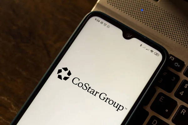 Октября 2020 Года Бразилия Этой Фотографии Смартфоне Показан Логотип Costar — стоковое фото