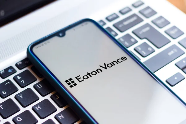 Novembre 2020 Brasile Questa Foto Illustrazione Logo Eaton Vance Corporation — Foto Stock