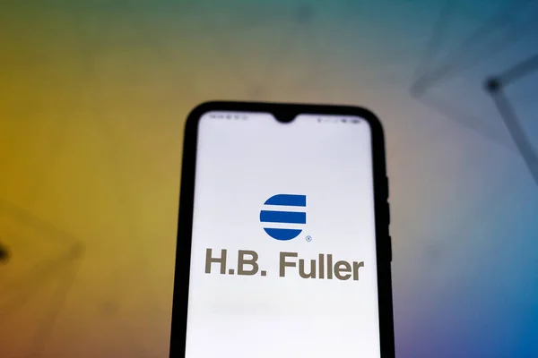 Kasım 2020 Brezilya Resimde Akıllı Bir Telefondan Fuller Şirketi Logosu — Stok fotoğraf