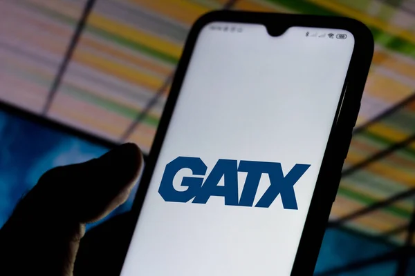 Листопада 2020 Бразилія Цій Ілюстрації Логотип Корпорації Gatx Показаний Смартфоні — стокове фото