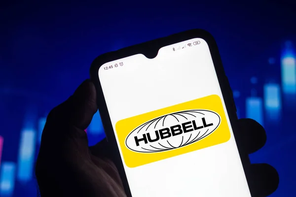 Listopadu 2020 Brazílie Této Fotografii Zobrazeno Logo Hubbell Incorporated Zobrazené — Stock fotografie