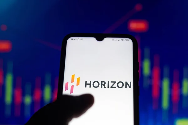 November 2020 Brasilien Denna Fotoillustration Visas Horizon Therapeutics Logo Smartphone — Stockfoto