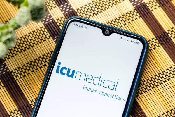 Novembre 2020 Brasile Questa Foto Illustrazione Logo Icu Medical Visto — Foto Stock