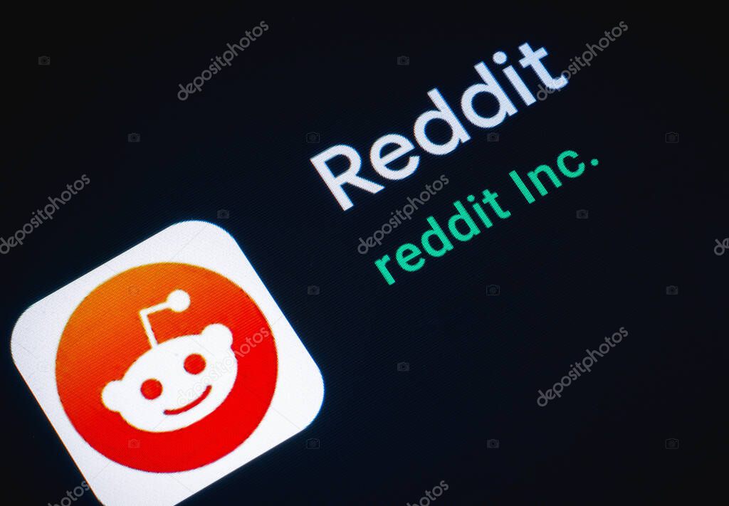 February 1, 2021, Brazil. In this photo illustration the Reddit logo seen displayed on a smartphone screen