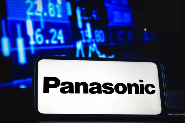 Απριλίου 2021 Βραζιλία Αυτή Φωτογραφία Εικονογράφηση Λογότυπο Panasonic Corporation Εμφανίζεται — Φωτογραφία Αρχείου