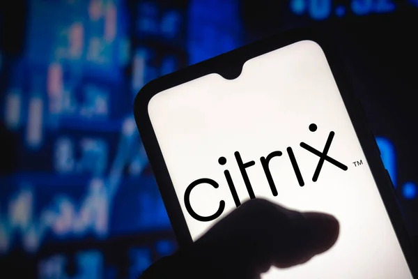 Abril 2021 Brasil Esta Ilustración Fotográfica Logotipo Citrix Systems Muestra — Foto de Stock