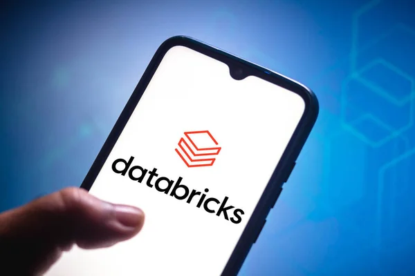 Maggio 2021 Brasile Questa Foto Illustrazione Logo Databricks Visualizzato Sullo — Foto Stock