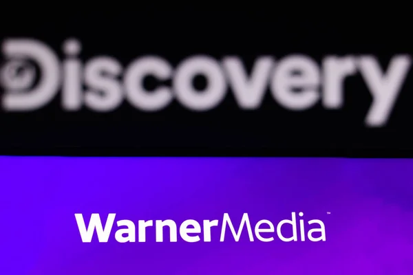 Mai 2021 Brasilien Dieser Foto Illustration Zeigt Das Warnermedia Logo — Stockfoto