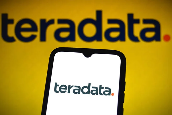 Червня 2021 2021 Бразилія Цій Фотографії Зображено Логотип Teradata Corporation — стокове фото