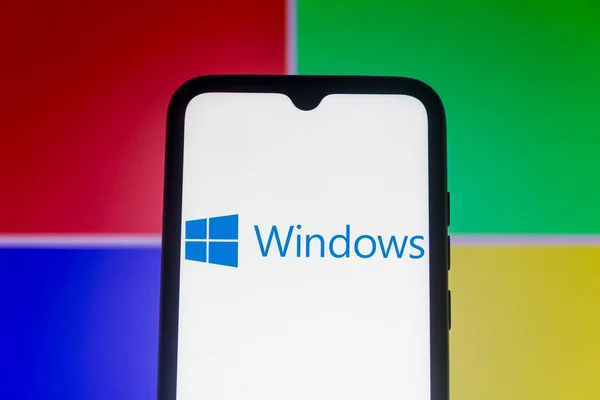 Luglio 2021 Brasile Questa Foto Figura Logo Windows Visualizzato Uno — Foto Stock