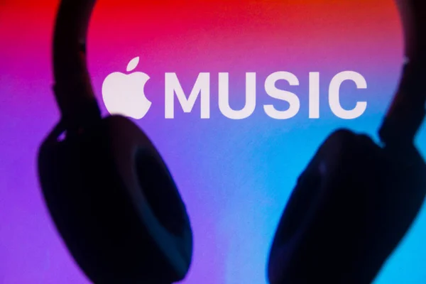 Липня 2021 Року Бразилія Цій Ілюстрації Логотип Apple Music Відображається — стокове фото