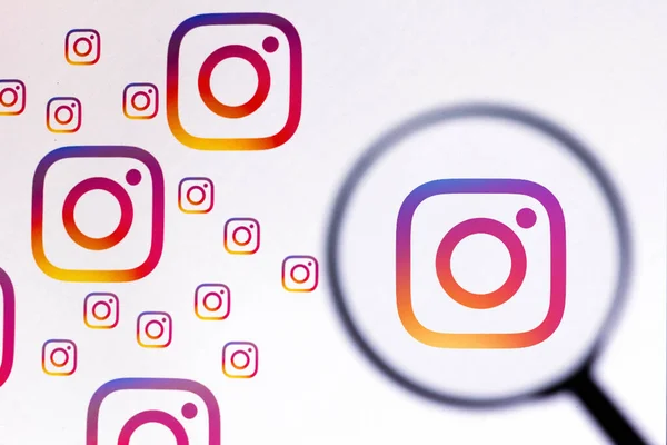 Luglio 2021 Brasile Questa Foto Illustrazione Logo Instagram Visto Uno — Foto Stock