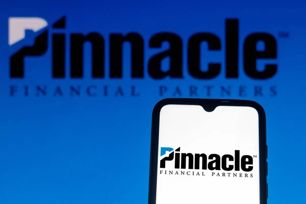Luglio 2021 Brasile Questa Foto Illustrazione Logo Pinnacle Financial Partners — Foto Stock