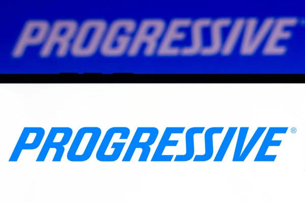 Julho 2021 Brasil Nesta Foto Ilustração Logotipo Progressive Corporation Visto — Fotografia de Stock