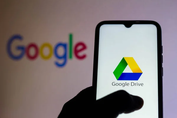 Lipca 2021 Brazylia Tej Ilustracji Zdjęcie Logo Google Drive Wyświetlane — Zdjęcie stockowe