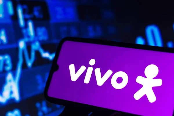 Agustus 2021 Brasil Dalam Gambar Foto Ini Logo Vivo Yang — Stok Foto