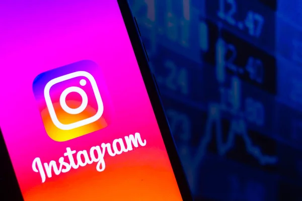 Ağustos 2021 Brezilya Resimde Instagram Logosu Akıllı Bir Telefondan Gösteriliyor — Stok fotoğraf