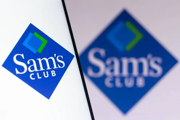 Agosto 2021 Brasil Esta Ilustración Foto Logotipo Sams Club Muestra — Foto de Stock