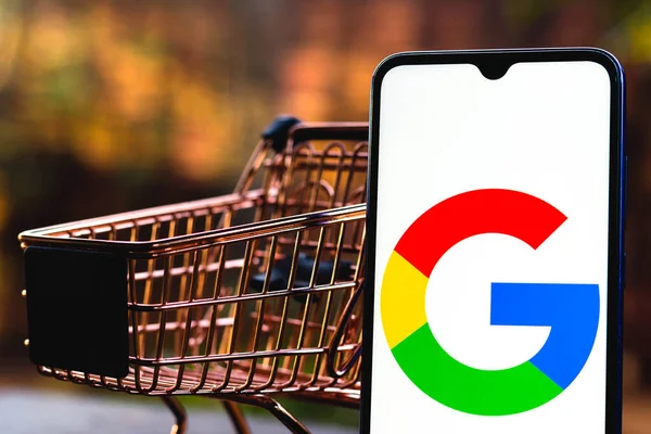 September 2021 Brasil Dalam Gambar Foto Ini Logo Google Ditampilkan — Stok Foto